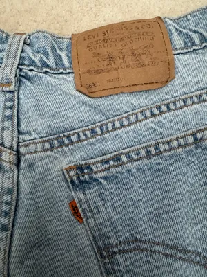 vintage 1997 light wash Orange Tab Levi’s shorts thumbnail 2