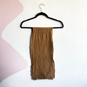 100% Wool Scarf Brown Quite Luxury Classic‎ Winter thumbnail 2