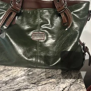 Stylish Green and Brown Women's Bag Xidibaoluo thumbnail 13