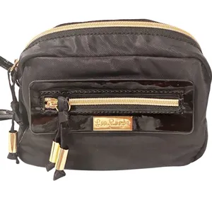 Lilly Pulitzer Liaden Crossbody with Gold Zipper Black Nylon‎ thumbnail 1