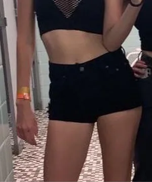 Revice Denim Black mini micro Jean shorts thumbnail 1