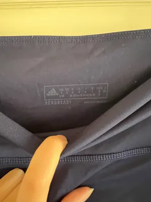 adidas Navy High-Waist Performance Shorts thumbnail 3