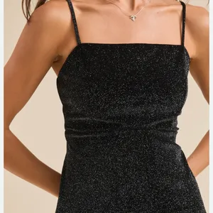 NEW Altar’d State Black Holiday Sparkle Bow Mini Dress Size XXL NWT thumbnail 3