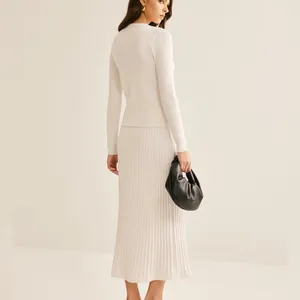 Commense Elegant Button Pleated Sweater Co thumbnail 2