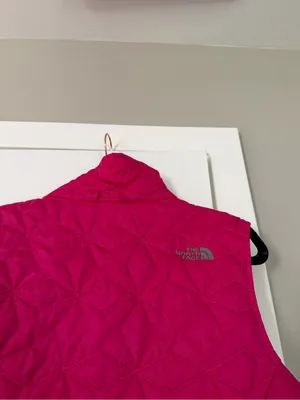 The North Face Fuscia Pink Puffer Vest thumbnail 8