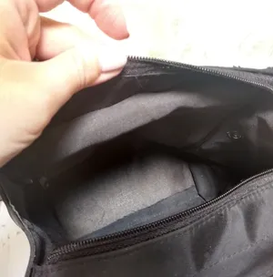 Vintage 90s Nylon Shoulder Bag Silver thumbnail 8