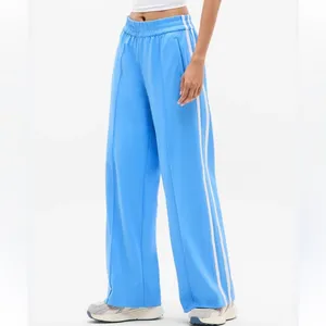 Athleta Tempo Mid Rise Wide Leg Track Pant Blue XL Tall NWT thumbnail 3