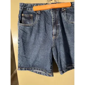 Cotton On Women's Size 10 Midi Denim Dad Shorts Dark Stone Wash 100% Cotton High thumbnail 4