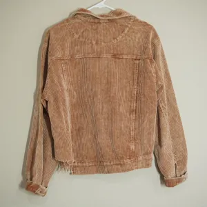 POL Size Medium Brown Corduroy Jacket Distressed Boho Casual Fall Cropped Casual thumbnail 6