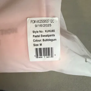 Comfrt Pastel Sweatpants oversized loungewear, Bubblegum, M thumbnail 6