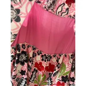 Anthropologie x Maeve Tiered Printed Mini Dress large EMBROIDERED SQUIGGLE thumbnail 4