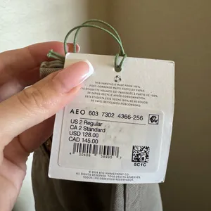 American Eagle‎ AE77 Stovepipe Jeans Size 2 Taupe NEW thumbnail 7