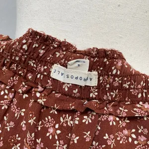 Aeropostale Brown Ditzy Floral Shorts Flowy Elastic Drawstrings Pockets thumbnail 5
