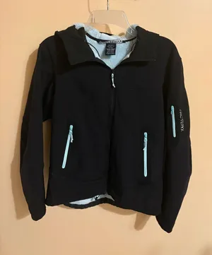 Arc’Teryx Hyllus Hooded Softshell Jacket in Black & Light Blue thumbnail 1