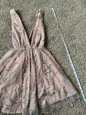 Hello Molly Try Your Luck Sequin Dress Multi Blush Pink Size 8 NWT $99.95 thumbnail 7