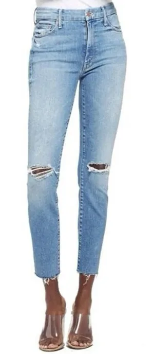 Mother High Waisted Looker Jean Ankle Fray in Thrilling Shots thumbnail 1