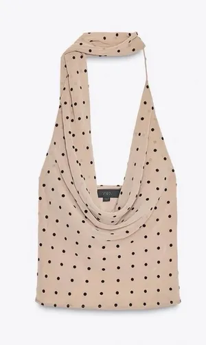 Zara Cowl Neck Top thumbnail 1