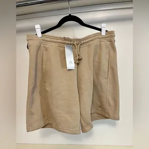 NWT Adidas Cotton Shorts - Tan- Lg thumbnail 2