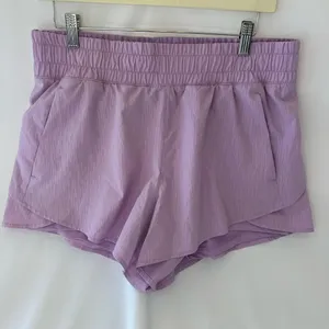 Avia Womens Running Shorts with Bike Liner Clover Large Lavender thumbnail 1