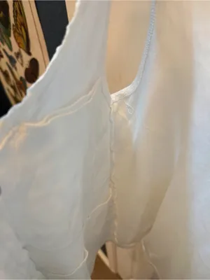 Surgery Recovery White Button Front Tank Top Cami size L Size L thumbnail 4
