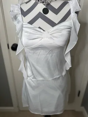White Beginning Boutique Mini Dress Birthday Girl thumbnail 2