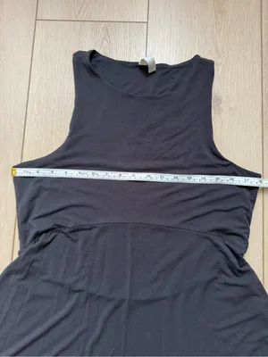 Athleta Santorini Thera Dress Sleeveless Black A-Line Dress Size Large Modal thumbnail 9
