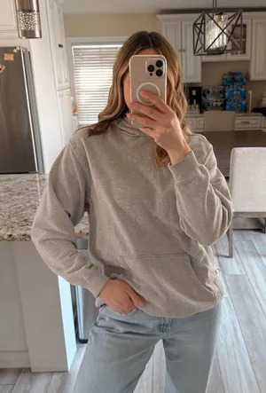 Aerie Women's Grey Hoodie thumbnail 1