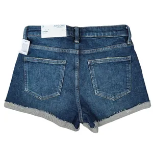 Arizona Jean Co High Rise Denim‎ Shorts Womens Size 2 2.5 Inch Inseam Cuffed thumbnail 2
