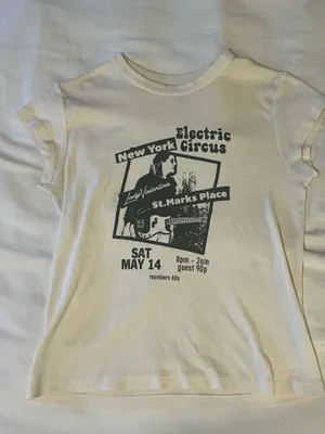 Brandy Melville Cream Graphic Tee thumbnail 1