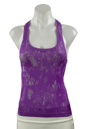 Lululemon Swiftly Tech Purple Splatter Racerback Yoga Athletic Tank Top Size M thumbnail 1