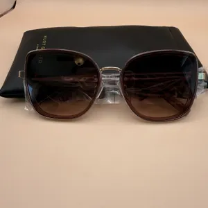 Kurt Geiger‎ London Crystal Burgundy Square Butterfly Sunglasses NEW KGL9037/S thumbnail 3