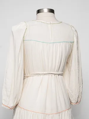 Current Air  - Tiered Mini Dress with Braided Belt thumbnail 14