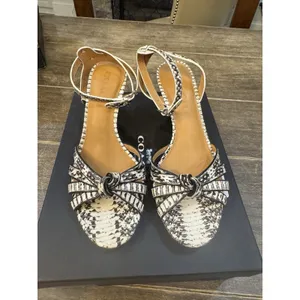 Coach Meg heel ankle-strap sandal featuring‎ a kitten heel Genuine Snakeskin thumbnail 4