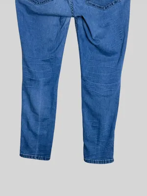 Free People Blue Skinny Jeans with Zip Pocket Detail thumbnail 7