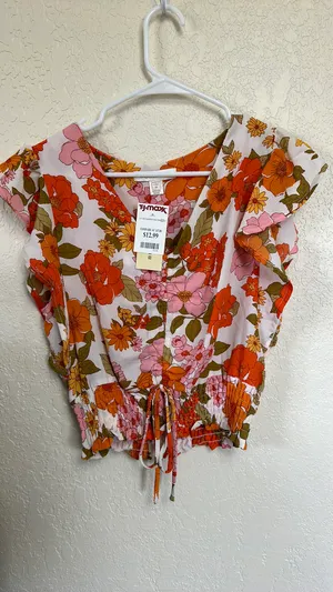 Monteau Floral Top thumbnail 1