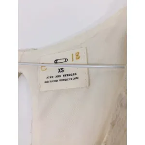 Pins And Needles Urban Outfitters Ivory‎ Cream Lace Sleeveless Peplum Dress XS thumbnail 5