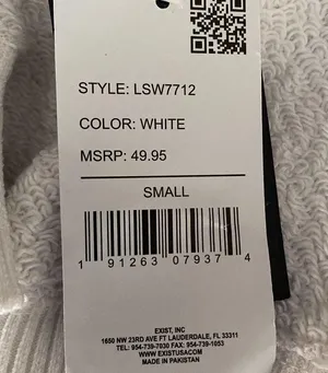 NWT Southern Spirit White Textured Sweatshirt thumbnail 4