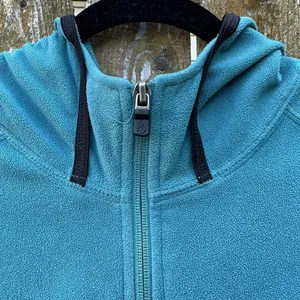 The North Face Teal Hooded Zip Fleece Jacket TKA 100 Sz XL thumbnail 6