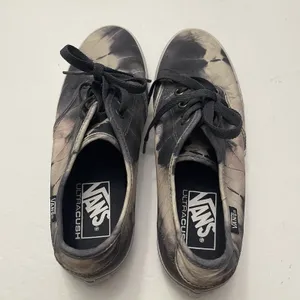 Vans Atwood Low Tie Dye Black White Canvas Skate Shoes Womens 8‎ UltraCush thumbnail 6