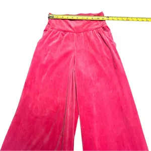 Saturday Sunday Anthropologie Jaya Pink Lounge Wide Leg Smocked thumbnail 2