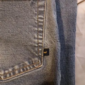 Abercrombie & Fitch light gray Boot Cut Jeans Sz 8 boho festival grunge rock EUC thumbnail 4