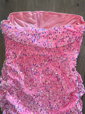 Strapless Dress Pink Size M thumbnail 7