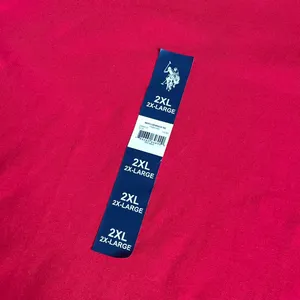 U.S. Polo Assn. Men’s Crew Neck T-Shirt Red 2XL Short Sleeve 100% Cotton NWT thumbnail 2