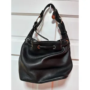 Vintage Dooney & Bourke Black Hobo Bag thumbnail 9