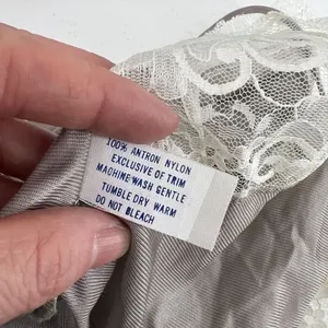 Vintage Pollinaise Silver Grey Cream Lace Camisole Nylon Womens 34 thumbnail 6