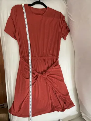 Lululemon Unwind Your Mind Dress Brick Rose White speckles Size 8? thumbnail 7