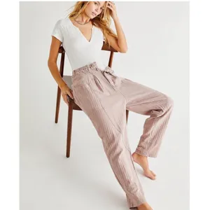 Free People Living in the City Seamed Pink Relaxed Pants thumbnail 5