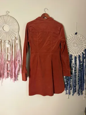 Free People Dynomite Corduroy Dress Size Medium thumbnail 6