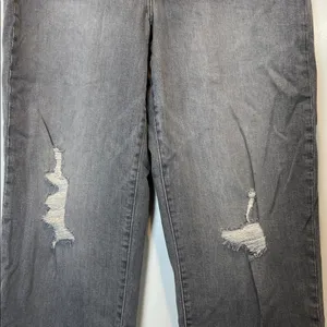 Old Navy Women's Gray Hi rise O.G. Loose jeans size 14 Tall. thumbnail 5