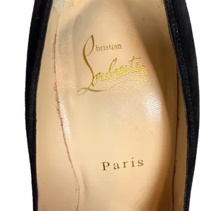 Christian‎ Louboutin Pigalle 100 Black Suede Pumps Stiletto Heels Size EU 37 thumbnail 10